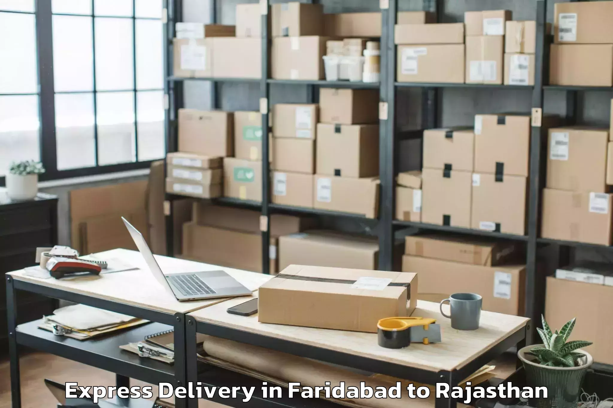 Hassle-Free Faridabad to Geetanjali University Udaipur Express Delivery